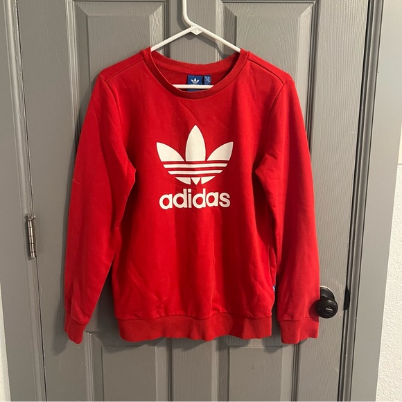 adidas Tops - Adidas Red Crewneck